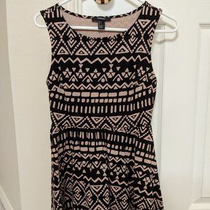 Geometric Print A-line Summer Dress